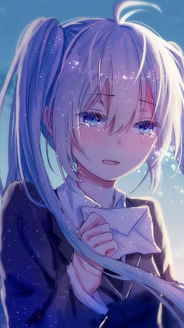 Sad dp Girl Cartoon alone