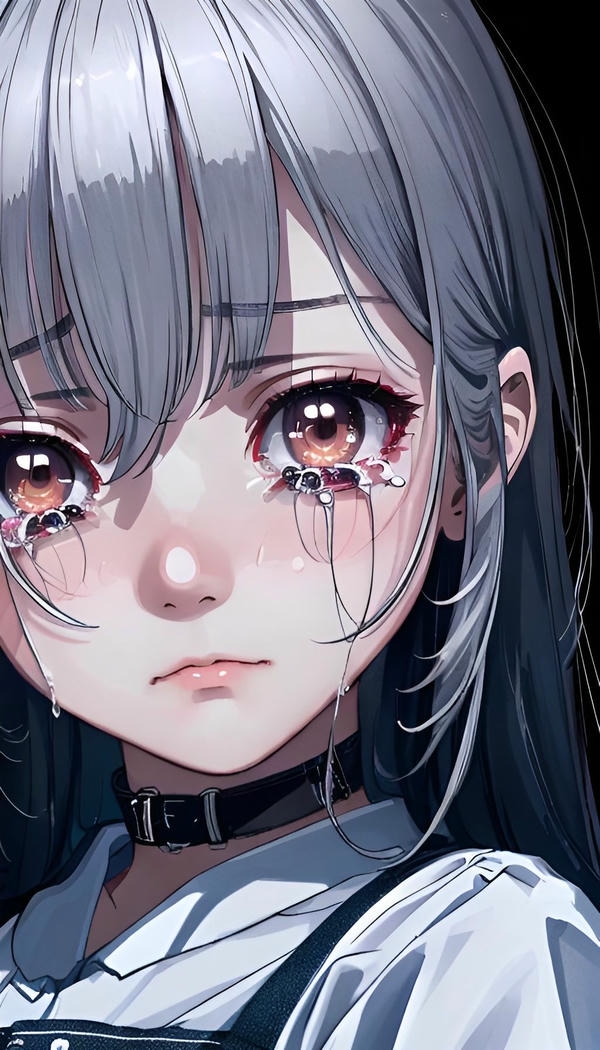 Sad dp Girl Cartoon HD