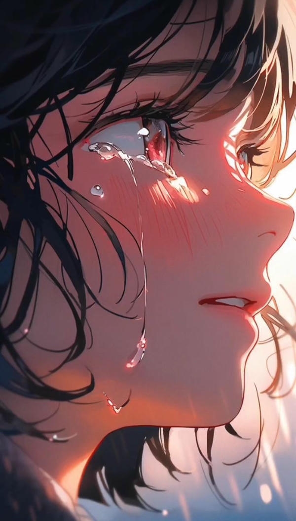 Sad dp Girl Cartoon aesthetic