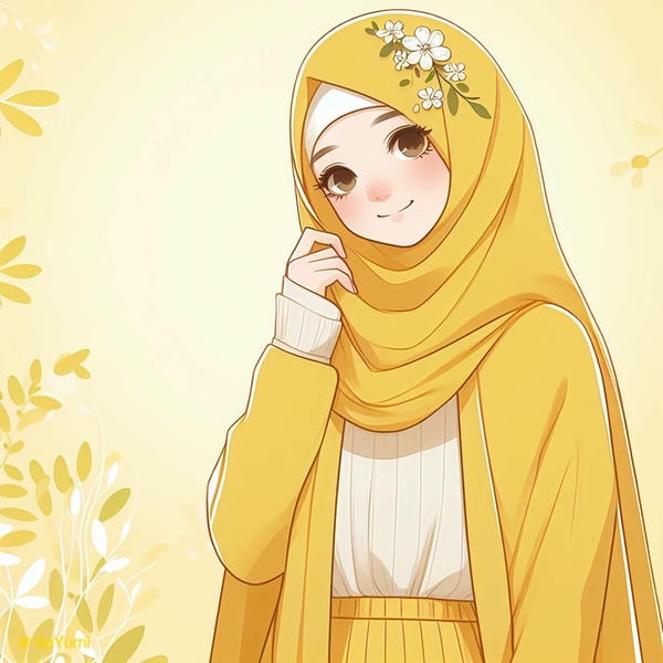 Instagram Cartoon DP for Girls Hidden Face