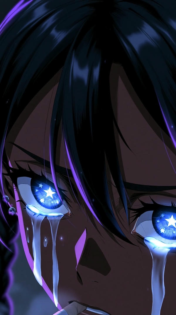 Sad dp Girl Cartoon 4K