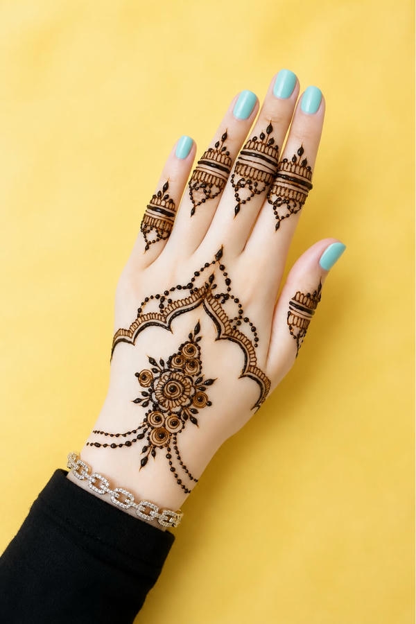 Back Hand Mehndi Design