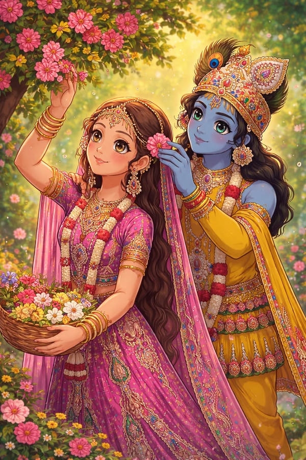 Radha Krishna Images 4K