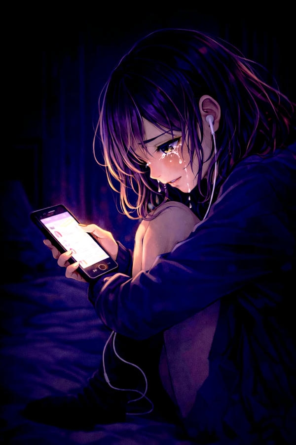 Sad dp Girl Cartoon latest