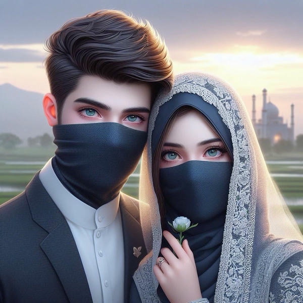 Instagram Couple dp cartoon