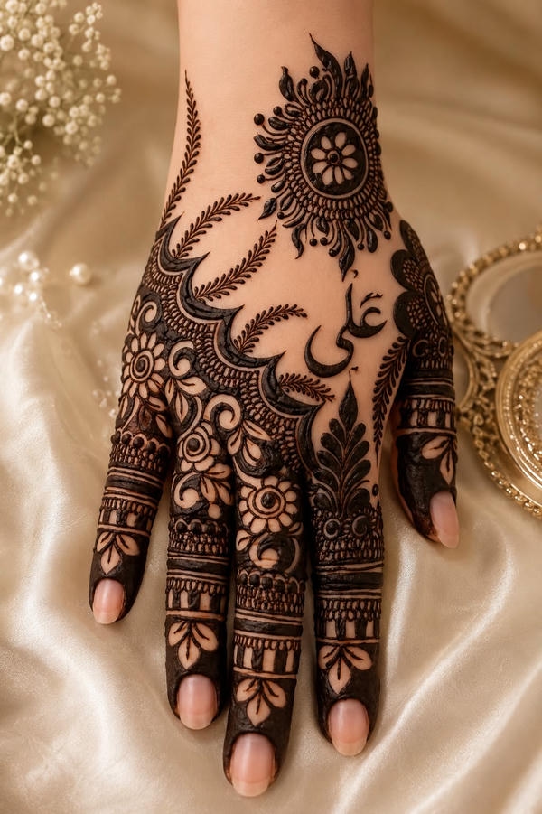 Back Hand Mehndi Design new