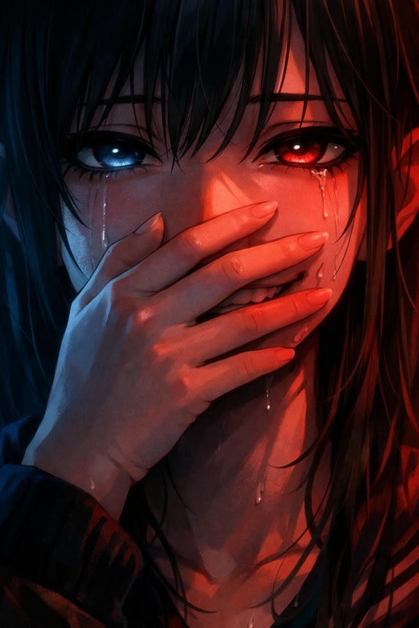 Sad dp Girl Cartoon profile picture