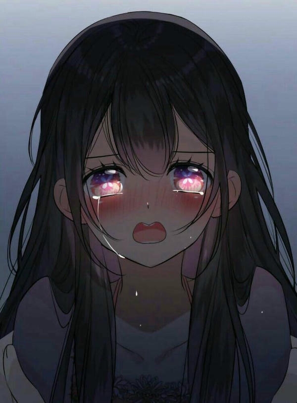 Sad dp Girl Cartoon dark