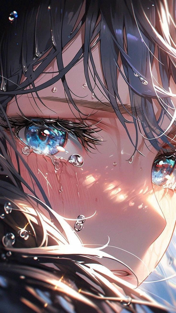 Sad dp Girl Cartoon lonely