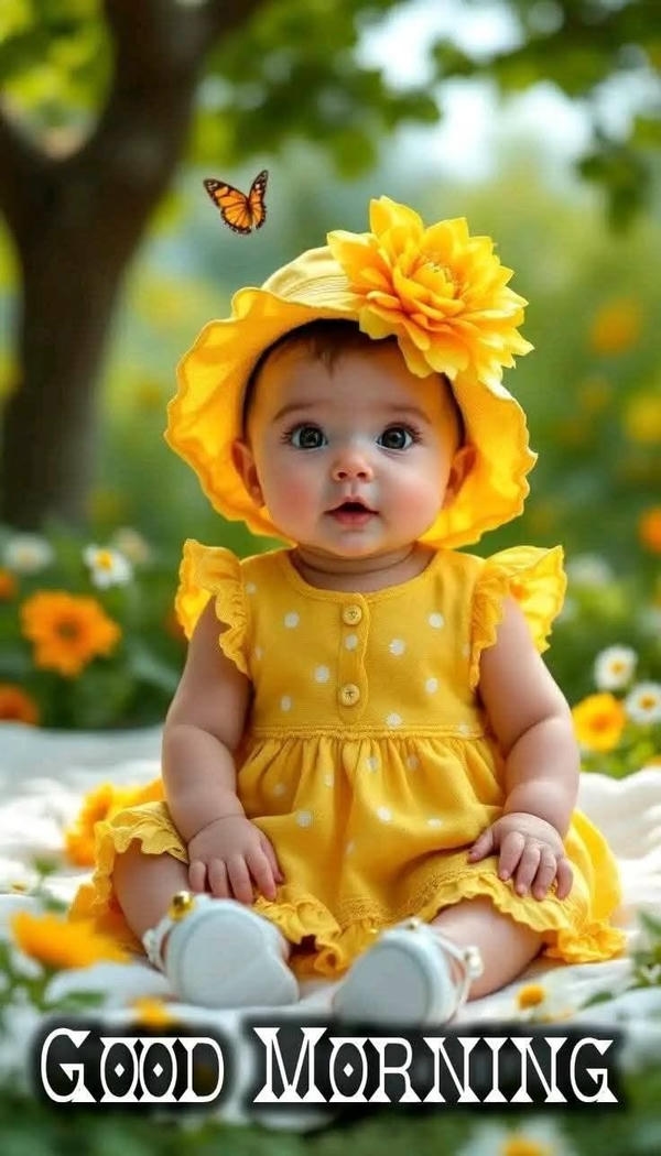 Beautiful Good Morning Baby Images with Wishes