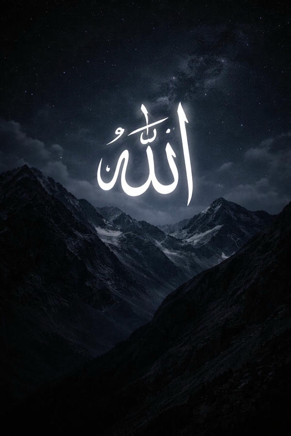 Allah dp calligraphy