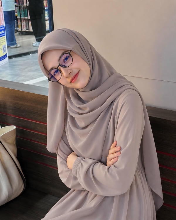 Black Hijab Girl DP