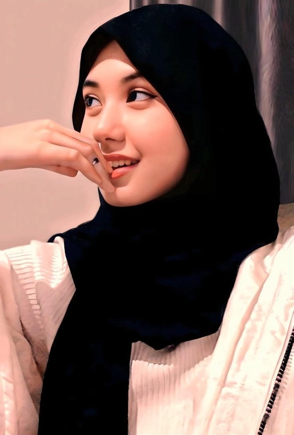 Blue Hijab Girl DP