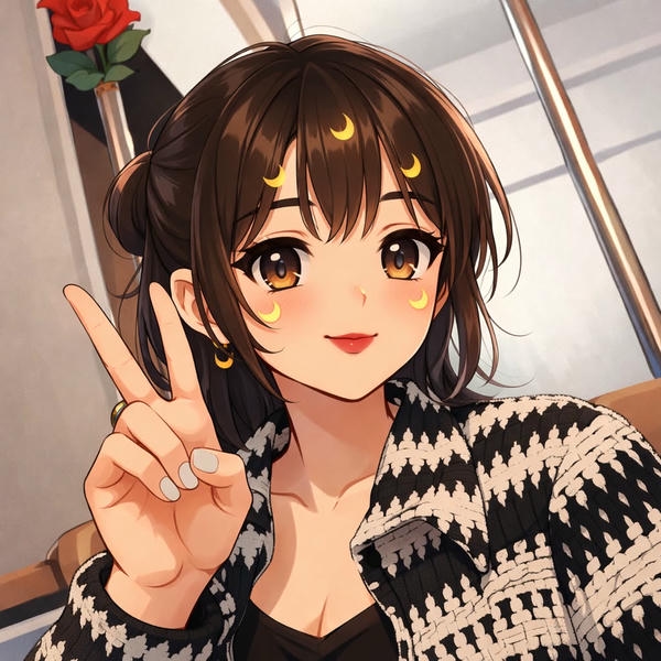 Cartoon dp for Girls Photo