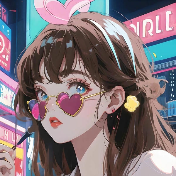 Cartoon dp for Girls Pink