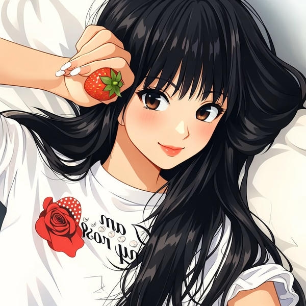 Cartoon dp for Girls with Glasses