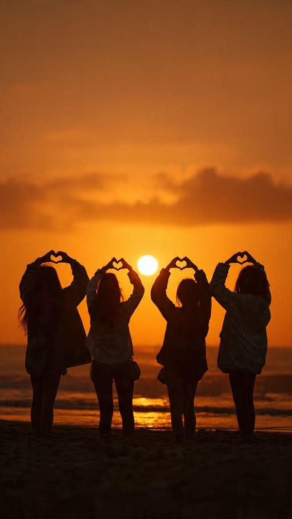 Friends dp Aesthetic