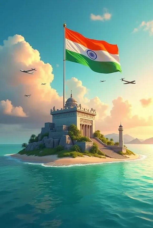 Indian Flag DP Aesthetic
