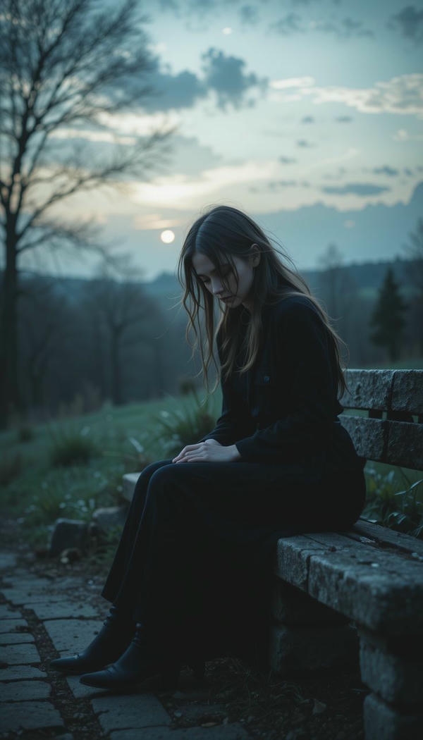 Sad Alone DP for Girls