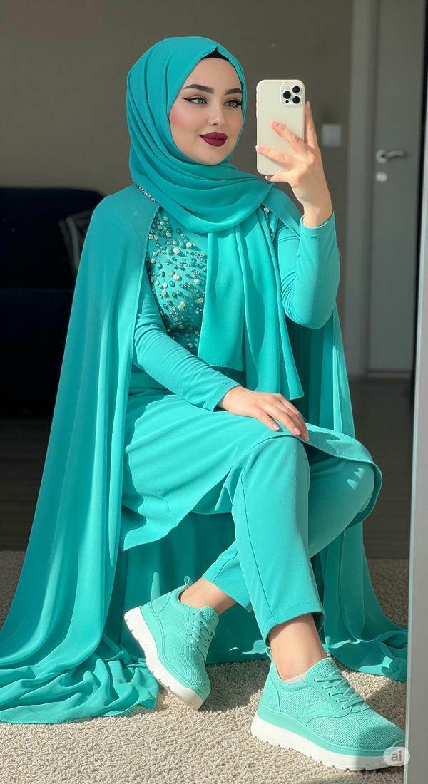 Stylish Instagram Hijab dp hidden face girl