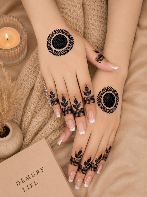 Back Hand Mehndi Design for wedding
