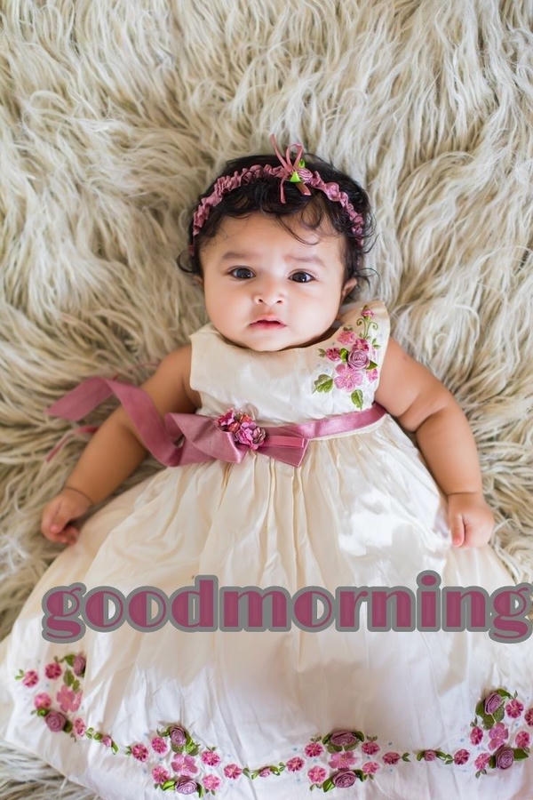 Beautiful Good Morning Baby Images with Teddy Bear