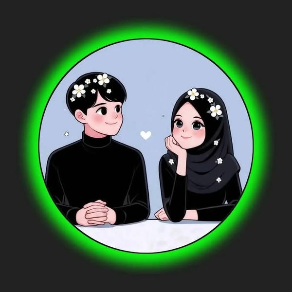 Couple dp for Instagram half half