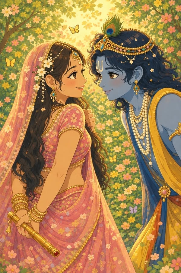 Radha Krishna Images Flute