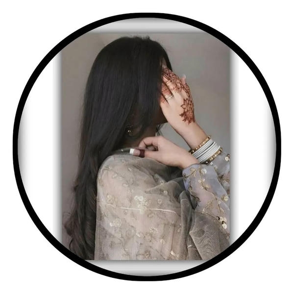 Hidden Face Girl DP Cartoon